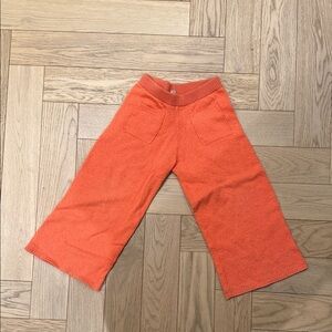 Misha And Puff Vibrant Orange Wide-Leg Kids Pants